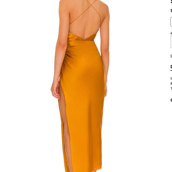 The Sei Strappy Wrap dress in Turmeric - Picture 5 of 5